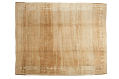 7.5x9.5 Vintage Distressed Oushak Carpet // ONH Item ee003035