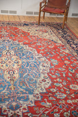 10.5x13.5 Vintage Distressed Laristan Carpet // ONH Item ee003043 Image 8
