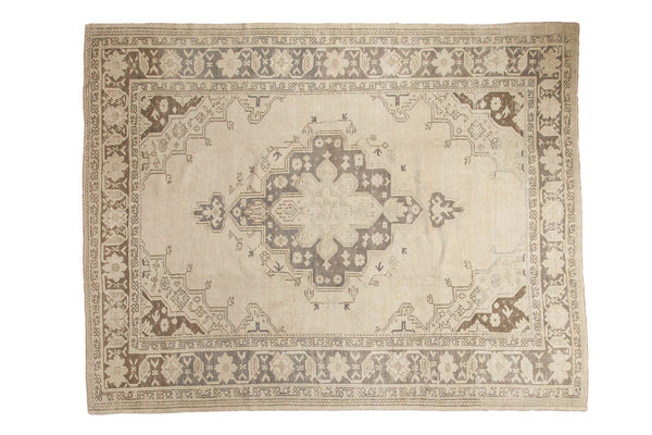 7'11" x 9'11" Vintage Distressed Oushak Carpet / Item ee003046 image 1