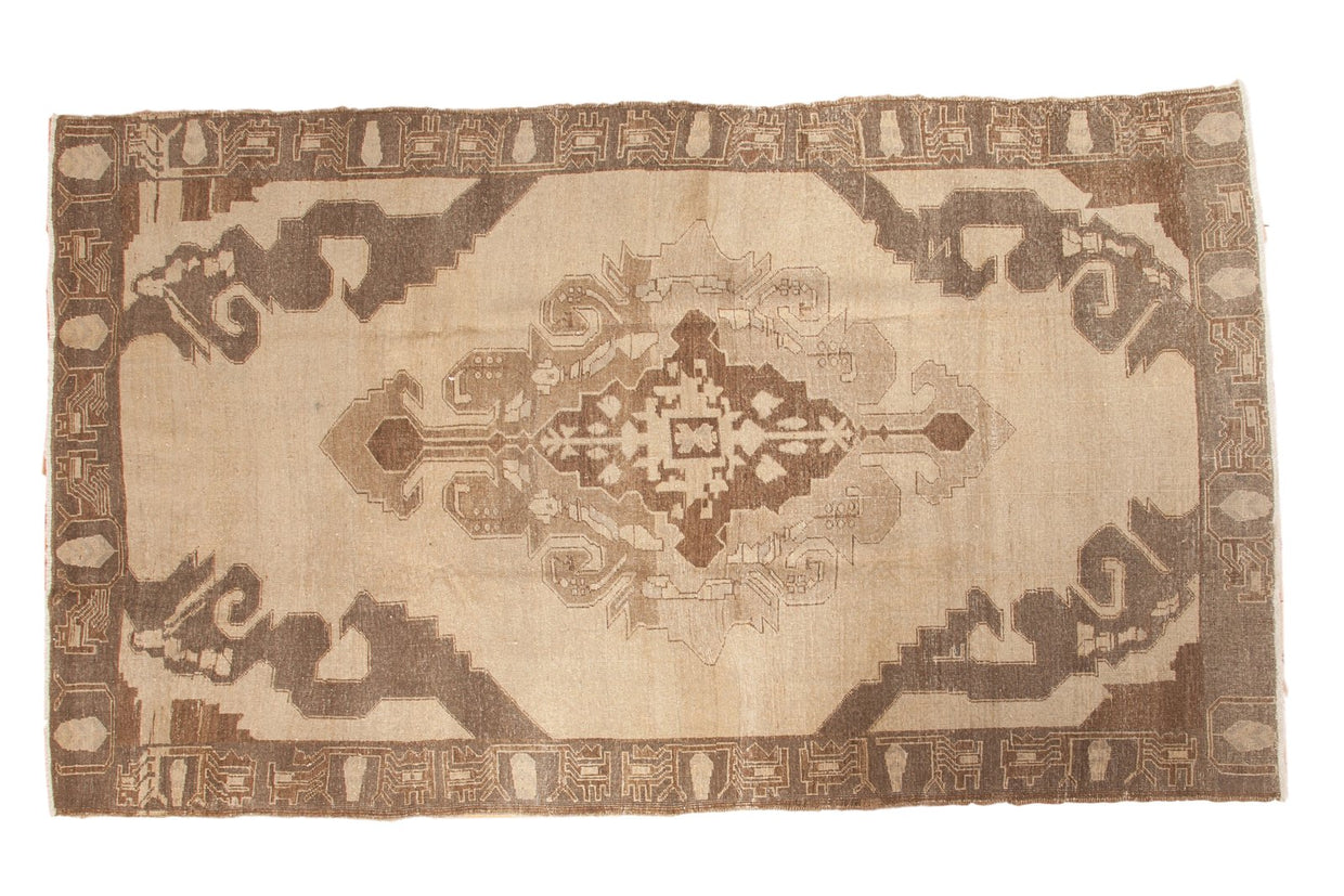 6x10.5 Vintage Distressed Oushak Carpet // ONH Item ee003054