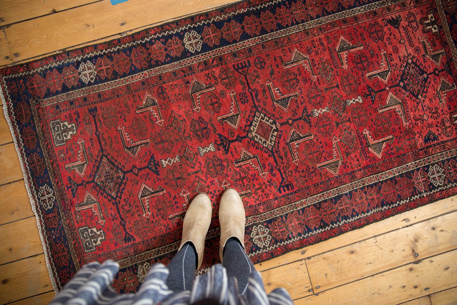  Vintage Belouch Rug Runner / Item ee003071 image 2