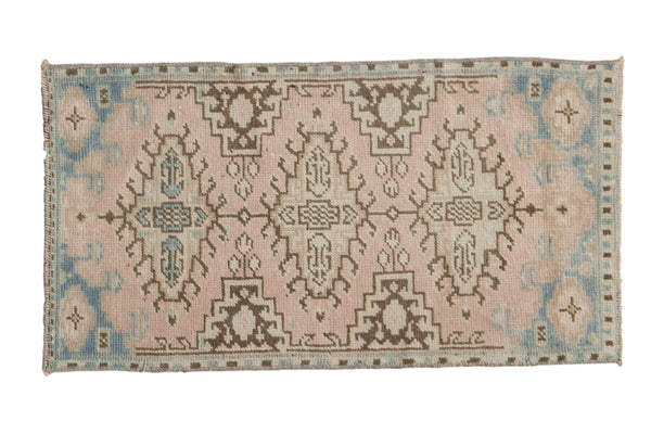 Vintage Distressed Oushak Rug Mat
