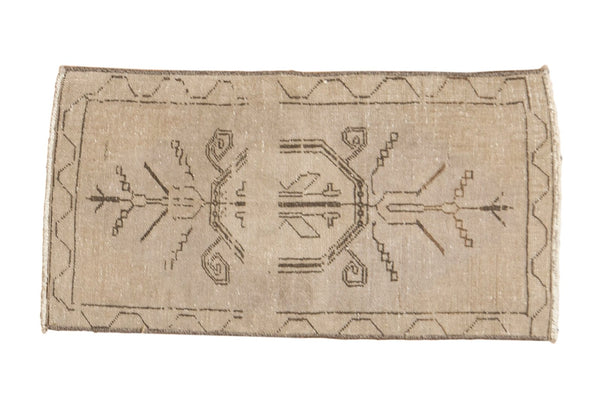 Vintage Distressed Oushak Rug Mat