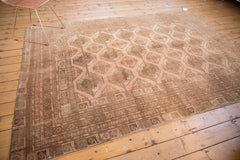 Vintage Distressed Afghan Carpet