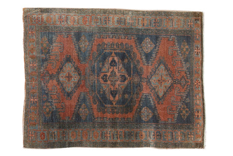 3'8" x 4'9" Vintage Distressed Veece Rug / Item ee003081 image 1