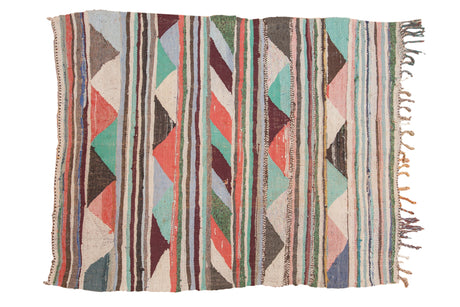 4.5x6 Vintage Turkish Rag Rug // ONH Item ee003086