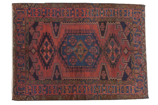 5' x 6'1" Vintage Veece Square Rug / Item ee003100 image 1