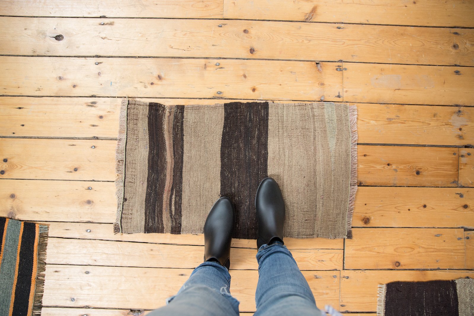 Vintage Turkish Kilim Rug Mat