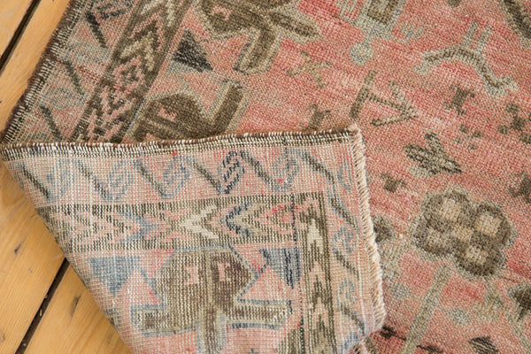 Vintage Distressed Oushak Carpet