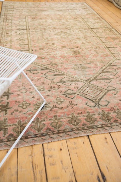 Vintage Distressed Oushak Carpet