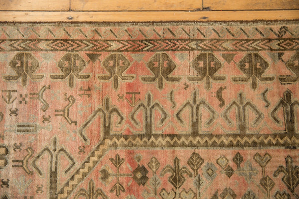 Vintage Distressed Oushak Carpet