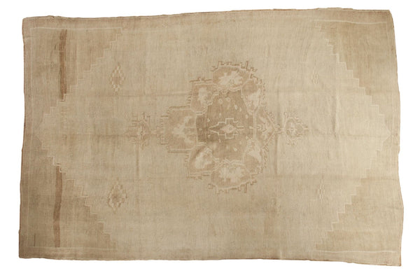 8x11.5 Vintage Distressed Oushak Carpet // ONH Item ee003125