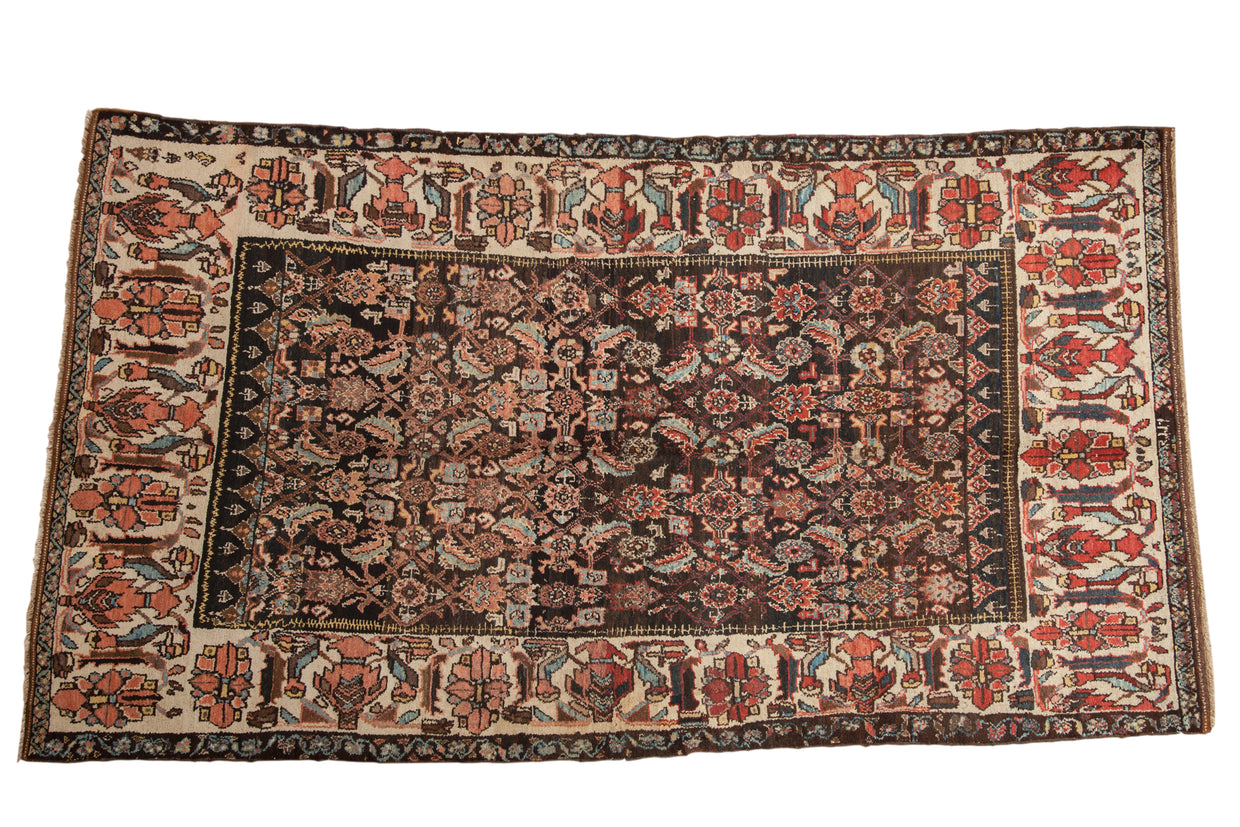 5x9 Vintage Kurdish Bijar Carpet // ONH Item ee003138