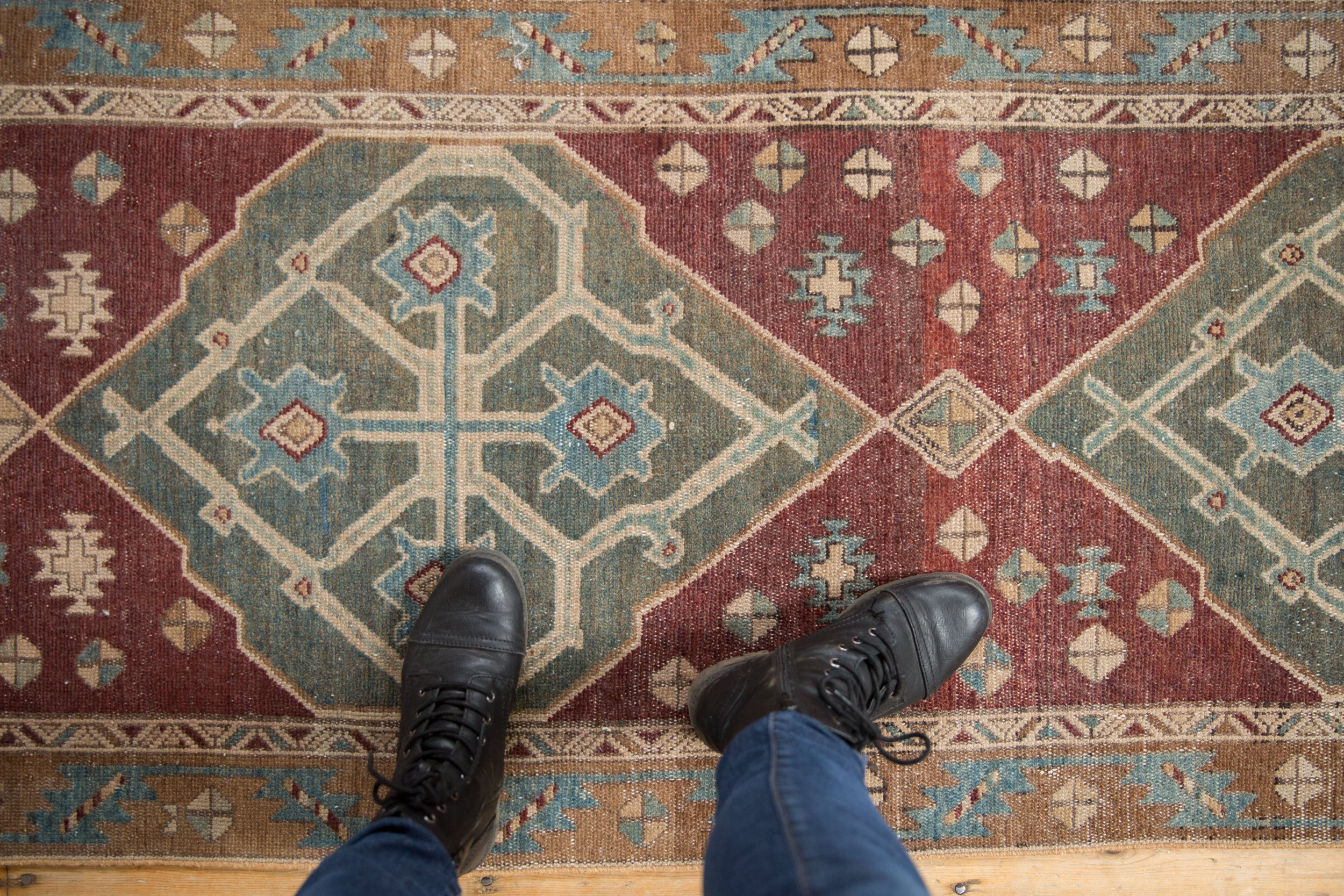 2.5x12 Antique Distressed Malayer Rug Runner // ONH Item ee003141 Image 1