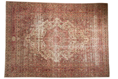 8.5x11.5 Vintage Distressed Meshed Carpet // ONH Item ee003148