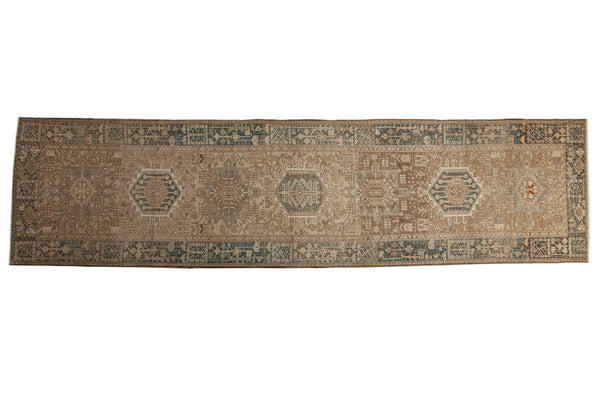 3x13 Vintage Distressed Karaja Rug Runner // ONH Item ee003150