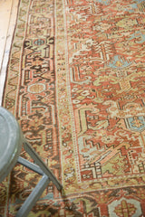  Vintage Distressed Heriz Carpet / Item ee003153 image 13