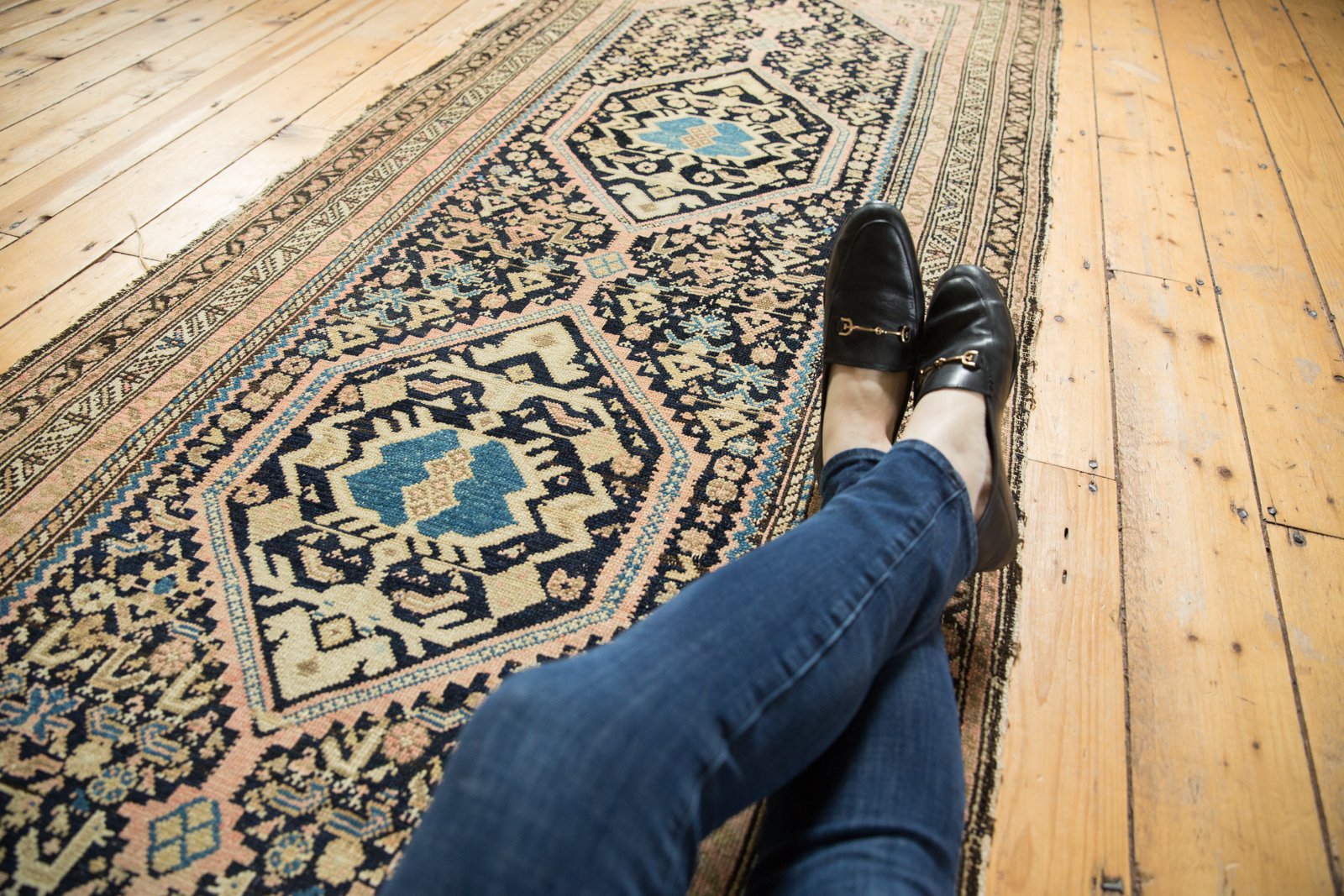 Vintage Hamadan Rug Runner