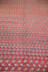 Vintage Kurdish carpet's hand-knotted pile texture, mostly even wear, red and navy boteh.