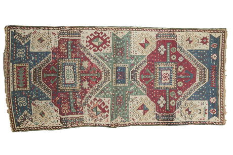 3'3" x 6'8" Antique Fragment Kurdish Rug Runner / Item ee003162 image 1