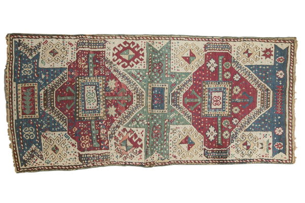 3'3" x 6'8" Antique Fragment Kurdish Rug Runner / Item ee003162 image 1