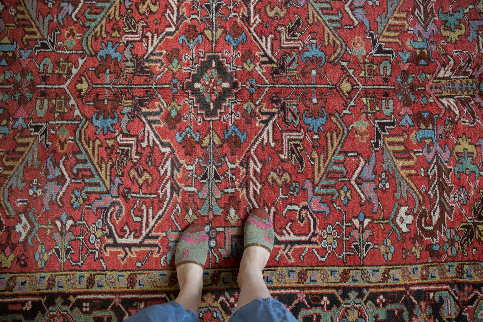 6x9.5 Vintage Mehrivan Carpet // ONH Item ee003164 Image 1
