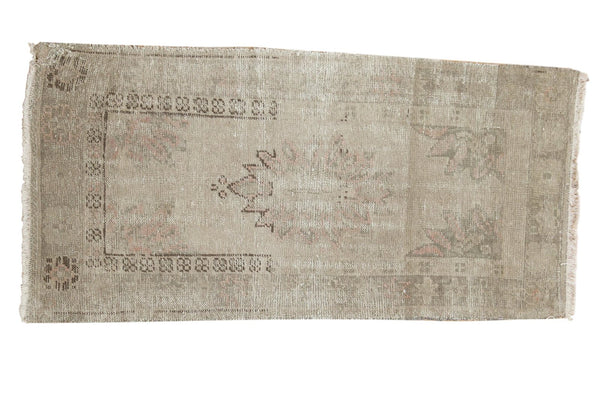 Vintage Distressed Oushak Rug Runner
