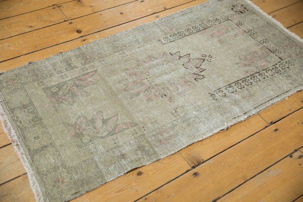 Vintage Distressed Oushak Rug Runner
