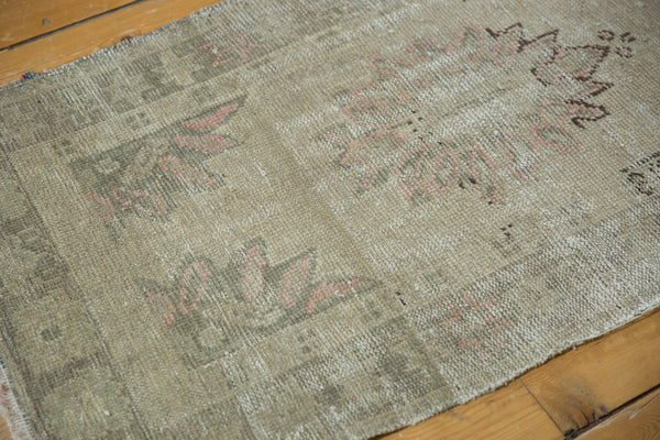 Vintage Distressed Oushak Rug Runner