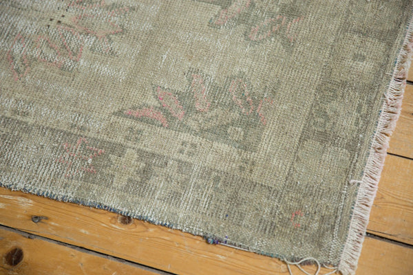 Vintage Distressed Oushak Rug Runner