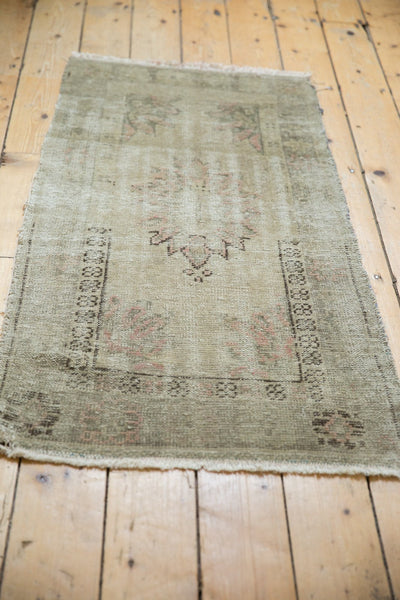 Vintage Distressed Oushak Rug Runner