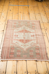  Vintage Distressed Oushak Rug / Item ee003167 image 4