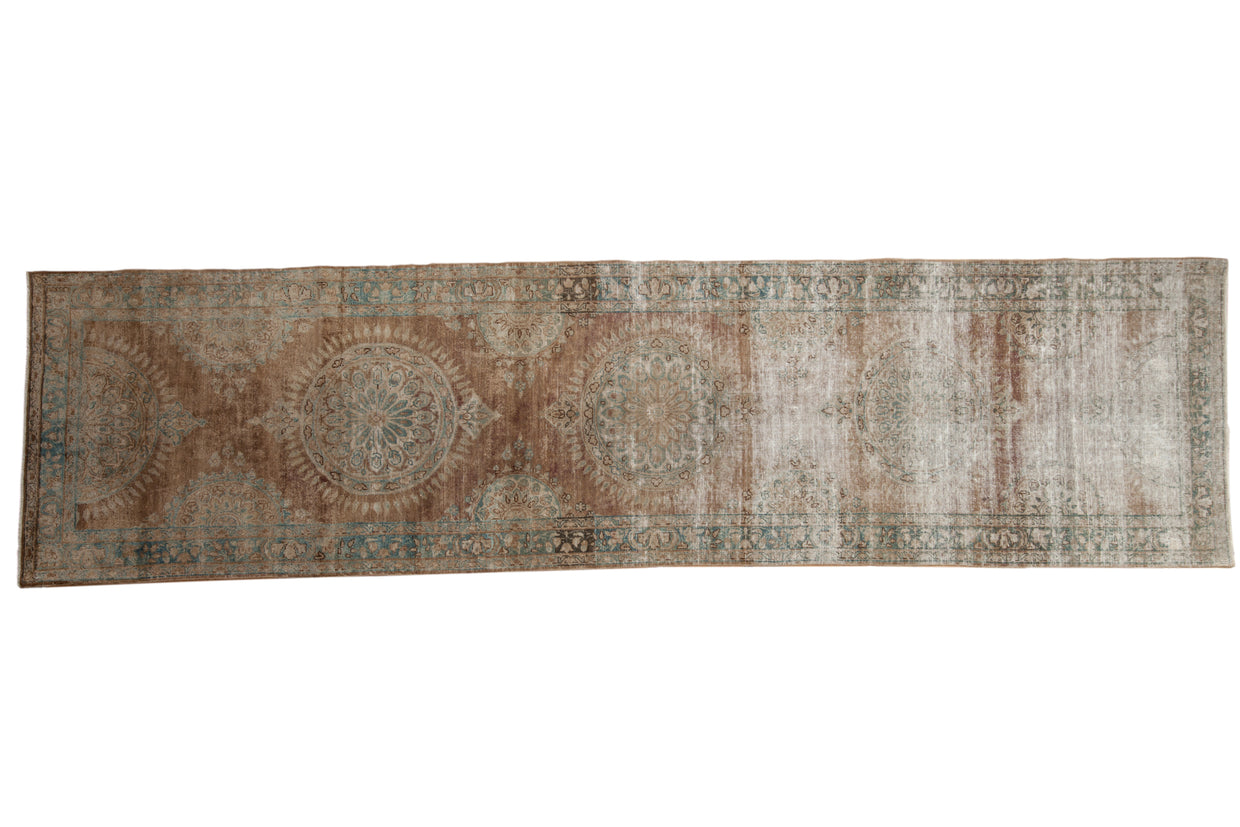 2.5x11 Antique Distressed Kerman Rug Runner // ONH Item ee003201