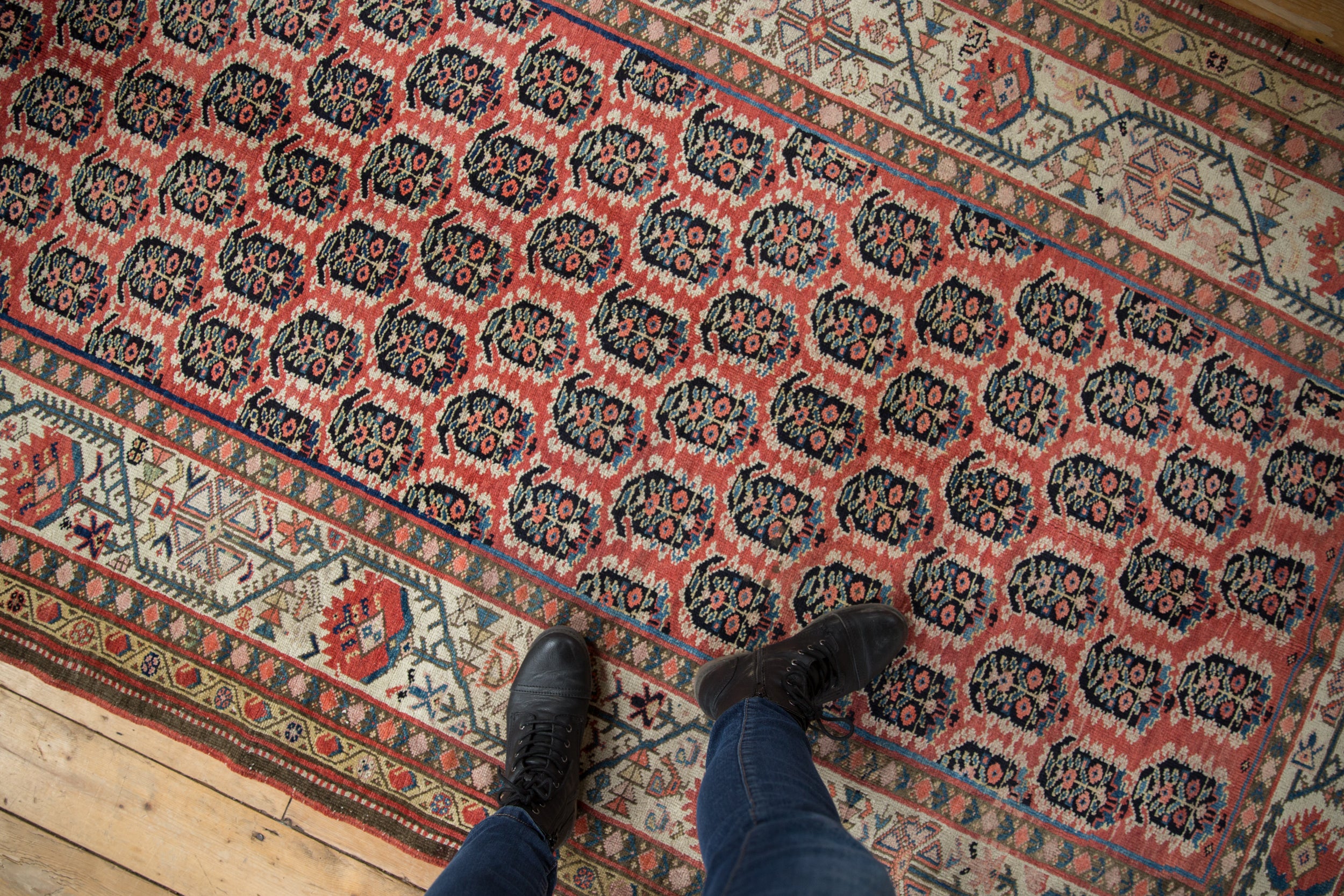 4.5x9.5 Antique Kurdish Rug Runner // ONH Item ee003203 Image 1