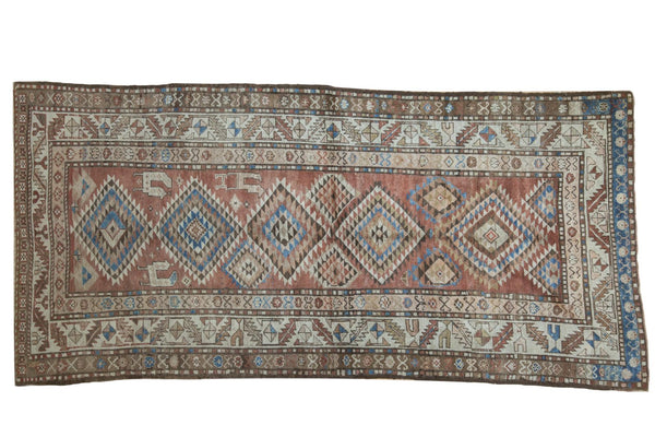 4.5x9.5 Vintage Kurdish Rug Runner // ONH Item ee003207