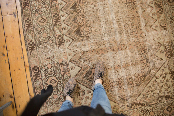 5.5x9.5 Vintage Distressed Malayer Carpet // ONH Item ee003208 Image 1