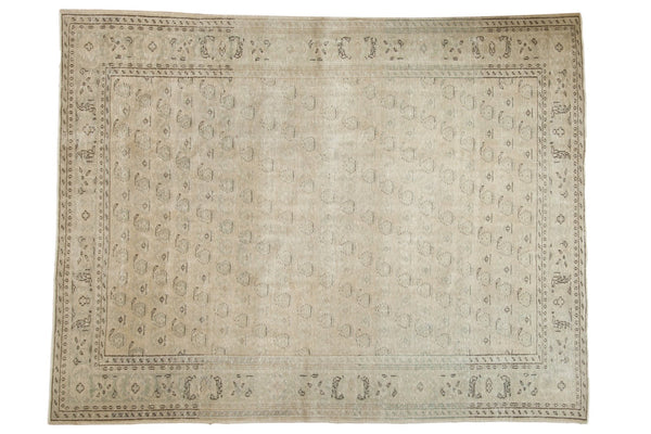7x9.5 Vintage Distressed Oushak Carpet // ONH Item ee003216