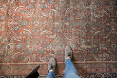  Vintage Heriz Carpet / Item ee003223 image 2