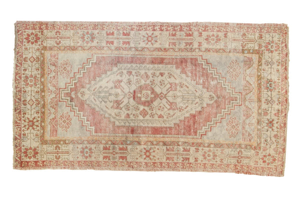 3'10" x 6'9" Vintage Distressed Oushak Rug / Item ee003232 image 1