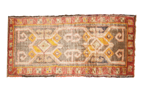 1.5x3.5 Vintage Oushak Rug Mat Runner // ONH Item ee003243