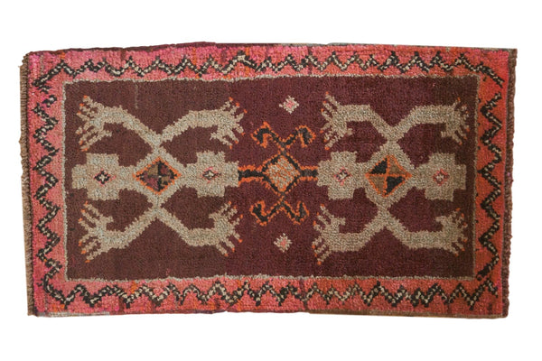 1.5x3 Vintage Oushak Rug Mat // ONH Item ee003244
