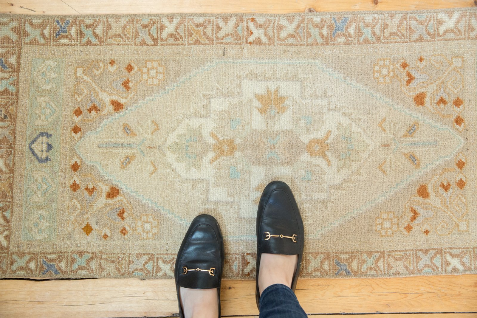 2x4 Vintage Distressed Oushak Rug Runner // ONH Item ee003248 Image 1