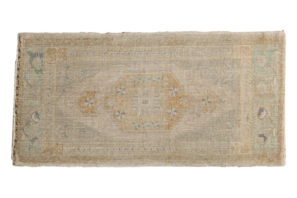 Vintage Distressed Oushak Rug Mat Runner