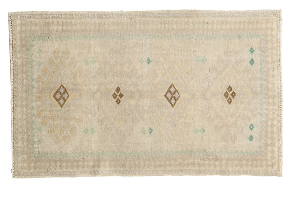 Vintage Distressed Oushak Rug Mat