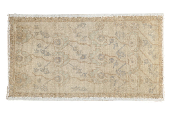 1'10" x 3'2" Vintage Distressed Oushak Rug Mat / Item ee003262 image 1