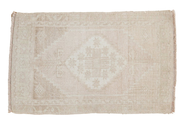 1'11" x 3'1" Vintage Distressed Oushak Rug Mat / Item ee003265 image 1