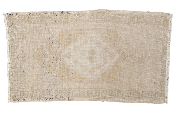 Vintage Distressed Oushak Rug Mat