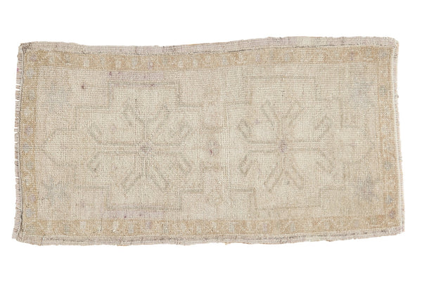 1.5x3 Vintage Distressed Oushak Rug Mat // ONH Item ee003269