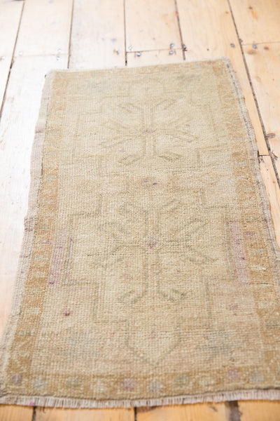 1.5x3 Vintage Distressed Oushak Rug Mat // ONH Item ee003269 Image 3