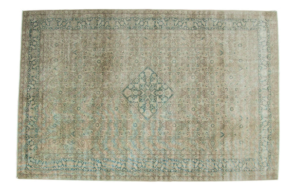 6.5x10 Vintage Distressed Tabriz Carpet // ONH Item ee003280